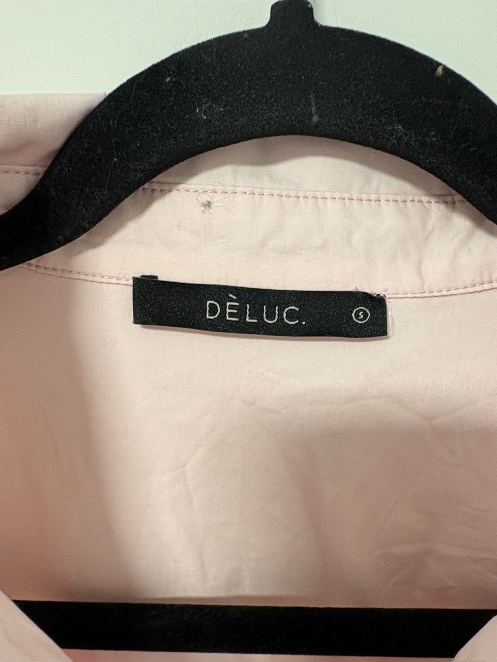 Deluc Pale Pink Button-Down Shirt with Chest Pocket - Picture 3 of 5